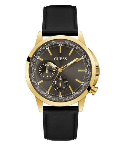 Men s Genuine Leather Watches GUESS Watches US
