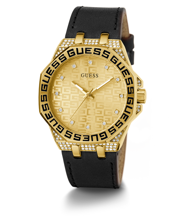 GUESS Ladies Black Gold Tone Analog Watch GW0547L3 GUESS