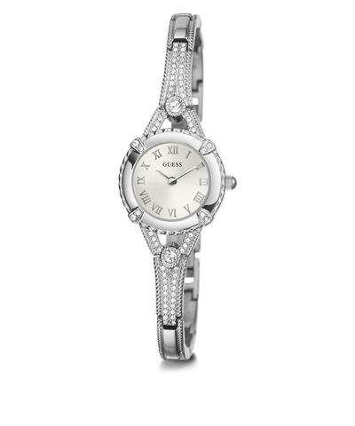 U0135L1 GUESS Ladies 22mm Silver-Tone Analog Jewelry Watch alternate image