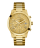U0668G4 GUESS Mens 45mm Gold-Tone Chronograph Dress Watch primary image
