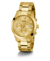 U0668G4 GUESS Mens 45mm Gold-Tone Chronograph Dress Watch alternate image