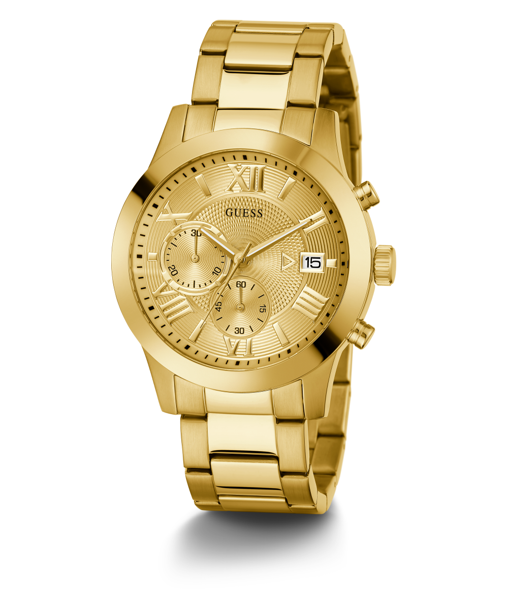 Gold guess watches for men hot sale
