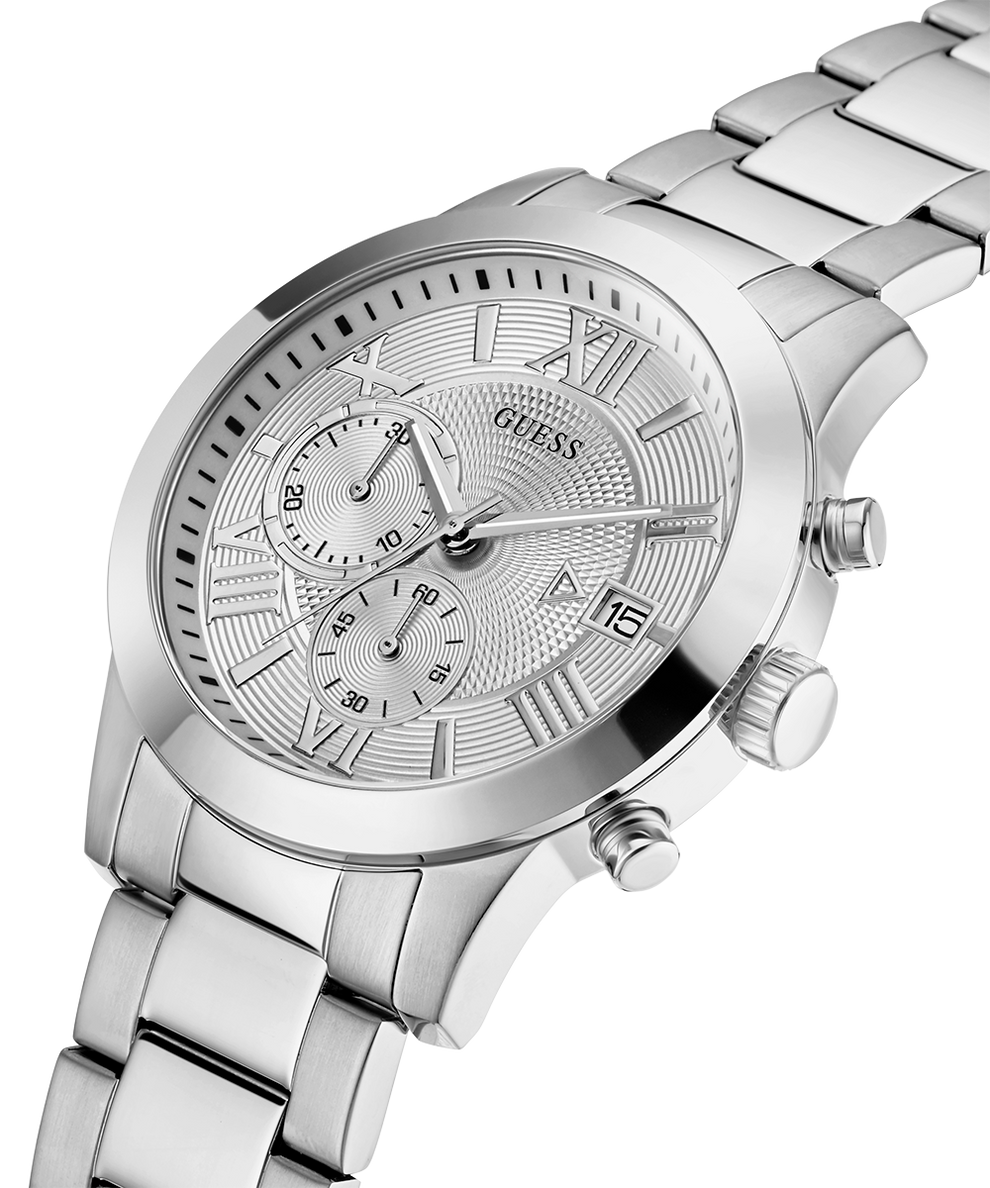 GUESS Mens Silver Tone Chronograph Watch - U0668G7 | GUESS Watches US