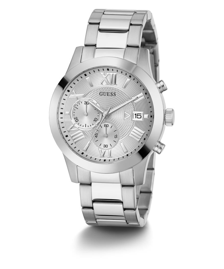 GUESS Mens Silver Tone Chronograph Watch - U0668G7 | GUESS Watches US