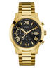 U0668G8 GUESS Mens 45mm Gold-Tone Chronograph Dress Watch primary image