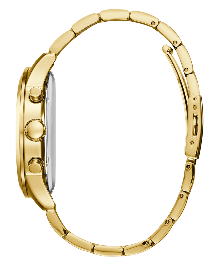 U0668G8 GUESS Mens 45mm Gold-Tone Chronograph Dress Watch profile image