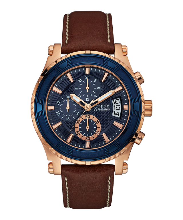 Rose Gold Short Hombre Reloj Cronógrafo GUESS Para Hombre En Tono