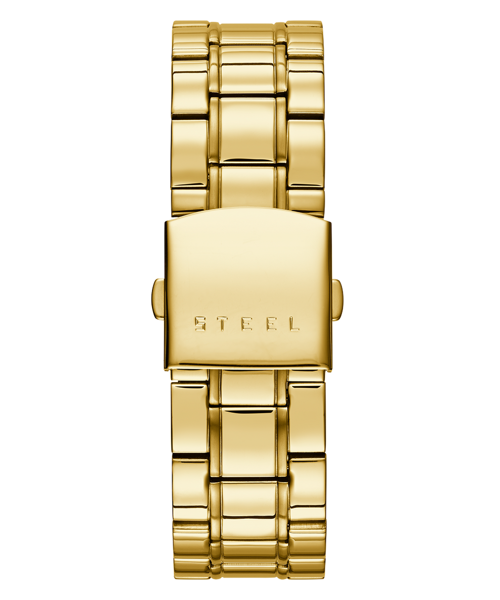 U0791G2 GUESS Mens 43mm Gold-Tone Day/Date Dress Watch strap image