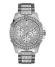 U0799G1 GUESS Mens 48mm Silver-Tone Multi-function Sport Watch primary image