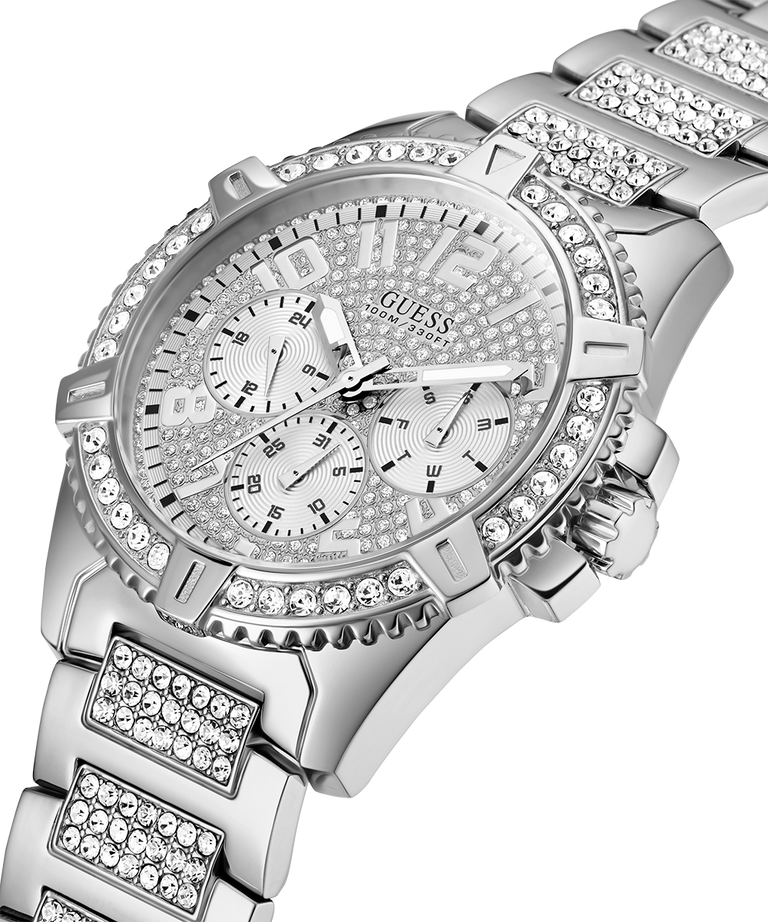 GUESS Mens Silver Tone Multi function Watch U0799G1 GUESS
