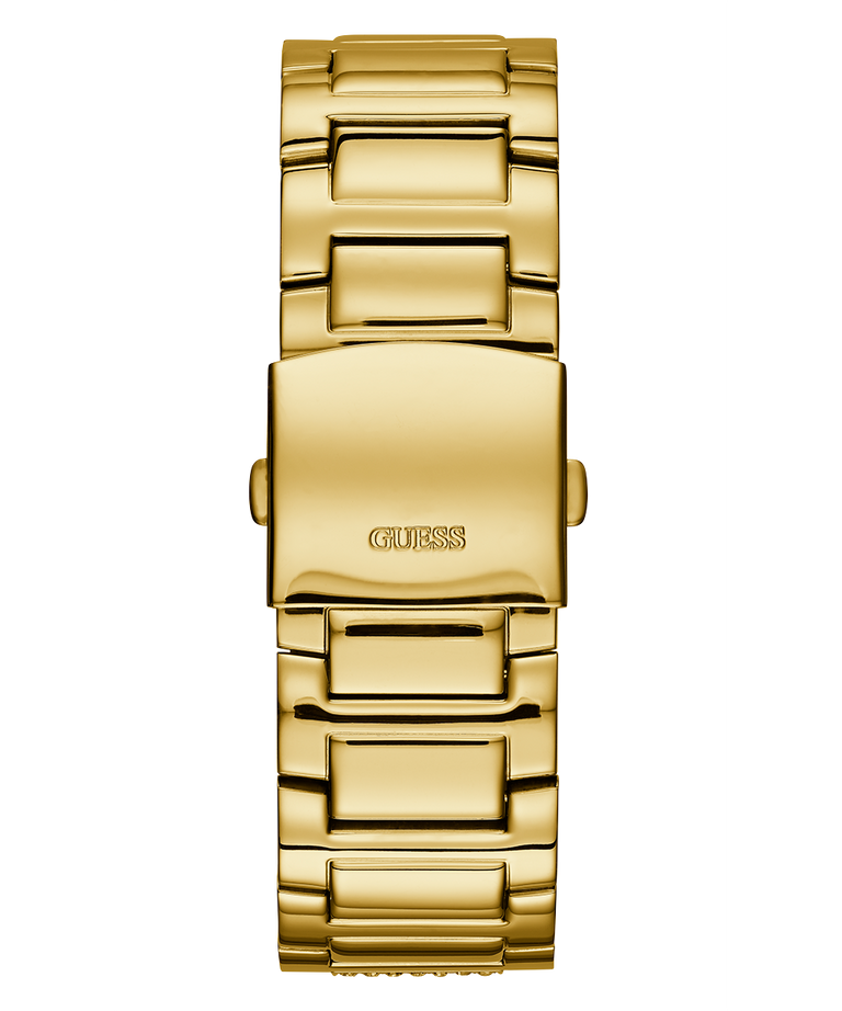 U0799G2 GUESS Mens 46mm Gold-Tone Multi-function Sport Watch strap image