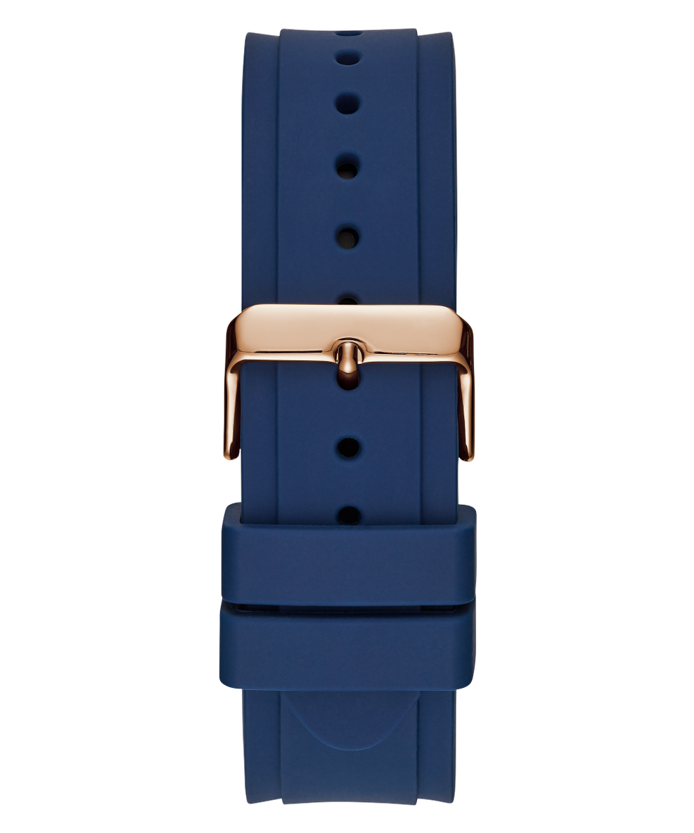 U1049G2 GUESS Mens 45mm Blue & Rose Gold-Tone Multi-function Sport Watch strap image