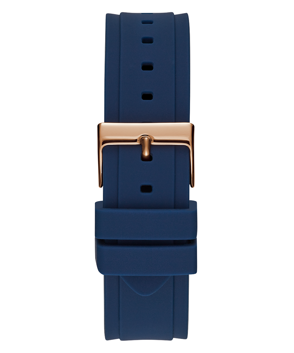 U1053L1 GUESS Ladies 39mm Blue & Rose Gold-Tone Multi-function Sport Watch strap image