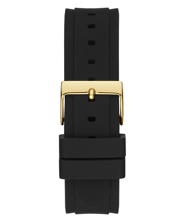 U1053L7 GUESS Ladies 39mm Black & Gold-Tone Multi-function Sport Watch strap image