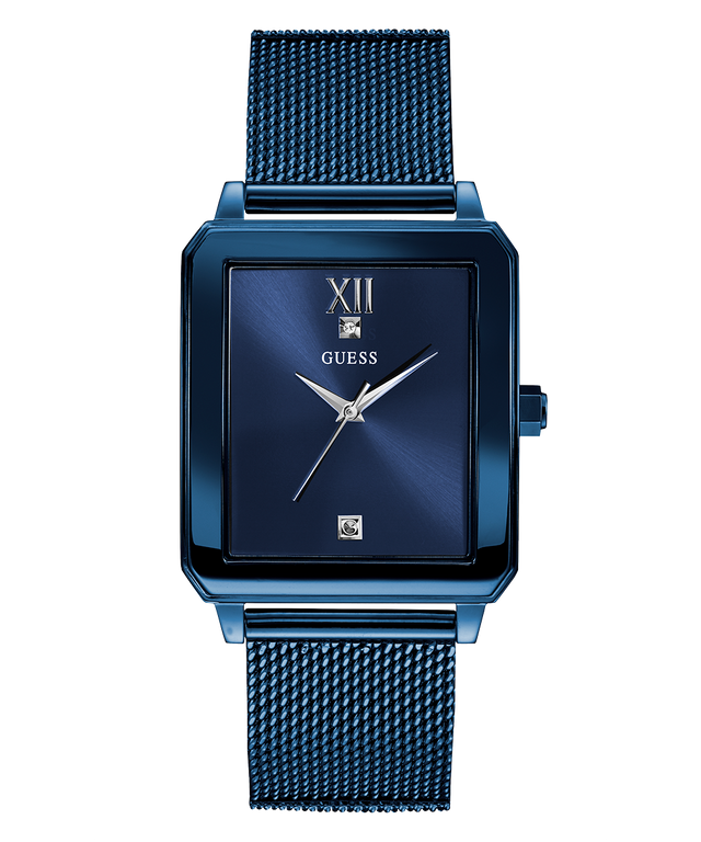 U1074G2 GUESS Mens 40mm Blue Analog Dress Watch primary image