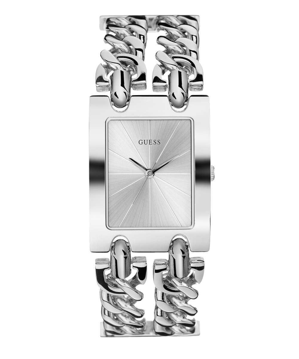 GUESS Ladies Silver Tone Analog Watch - U1117L1 | GUESS Watches US