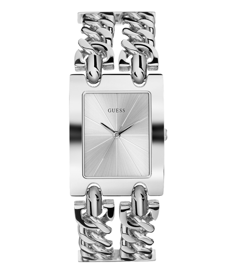 GUESS Ladies Silver Tone Analog Watch - U1117L1 | GUESS Watches US