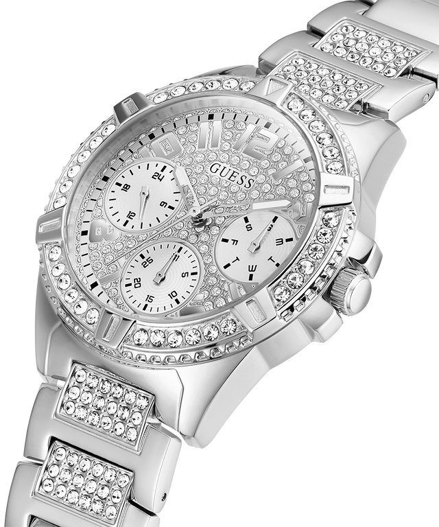 GUESS Ladies Silver Tone Multi-function Watch U1156L1 GUESS