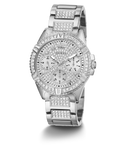 U1156L1 GUESS Ladies 40mm Silver-Tone Multi-function Sport Watch alternate image