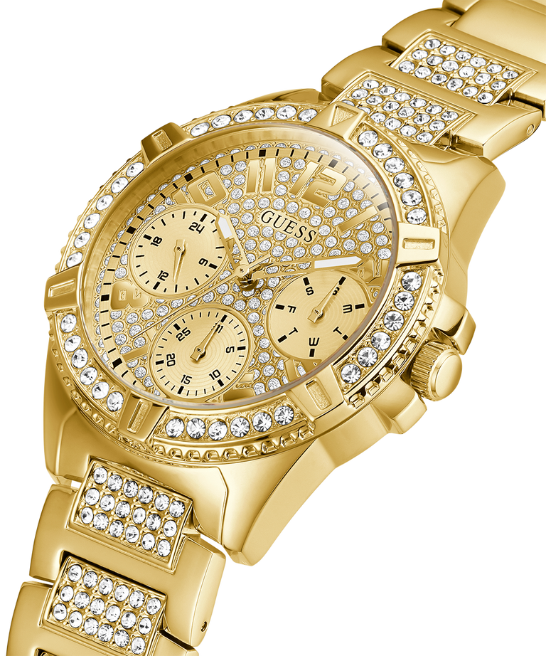 Guess Ladies Gold Dial, Case & Band Multi-Function Analog Watch - W1156L2 GUESS Guess Ladies Gold Dial, Case & Band Multi-Function Analog Watch - W1156L2 GUESS