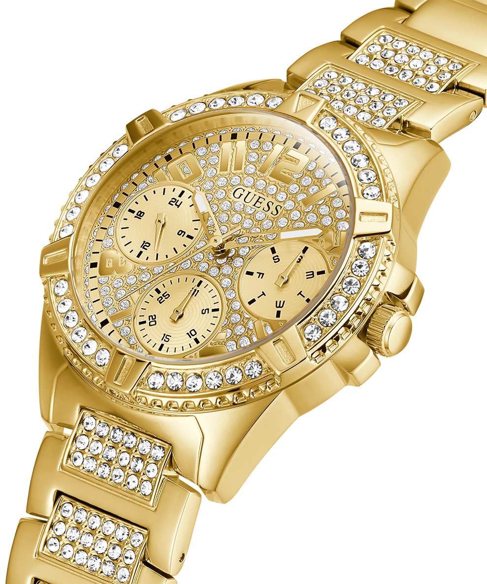 U1156L2 GUESS Ladies 40mm Gold-Tone Multi-function Sport Watch caseback (with attachment) image lifestyle