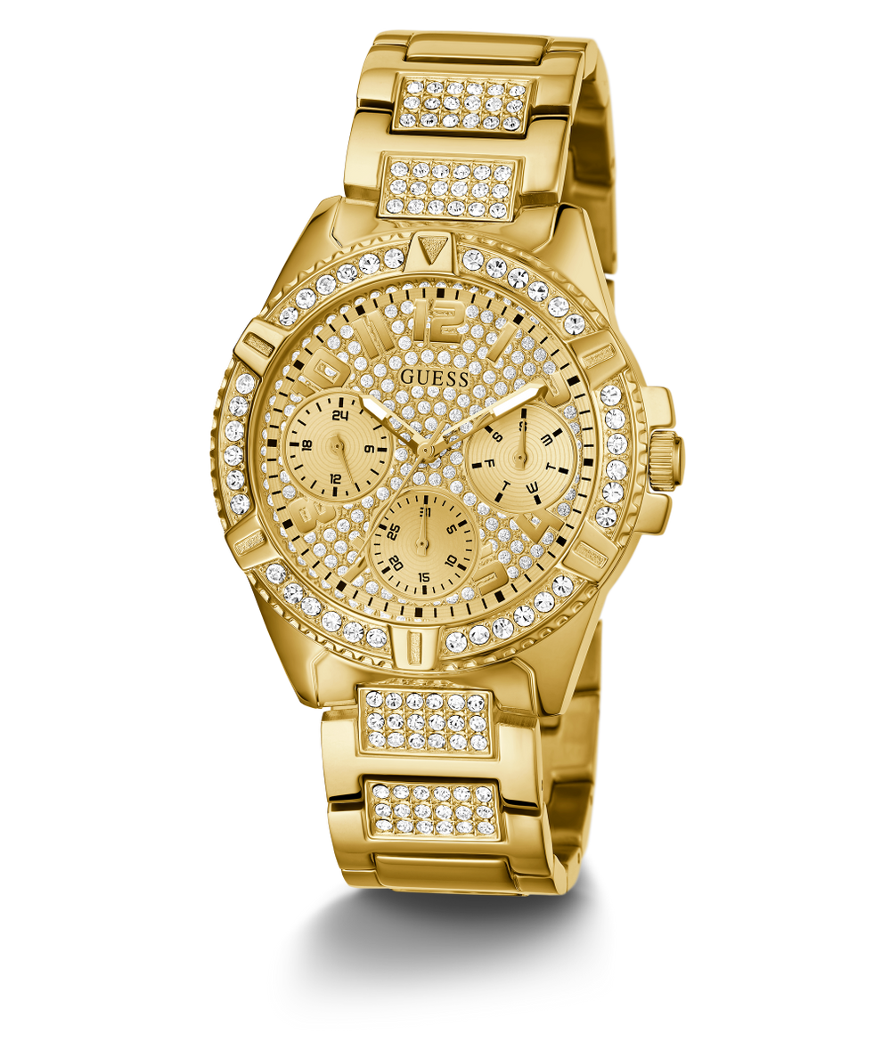 GUESS Ladies Gold Tone Multi function Watch