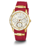 U1157L2 GUESS Ladies 38mm Red & Gold-Tone Multi-function Sport Watch alternate image