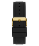 U1257G1 GUESS Mens 45mm Black & Gold-Tone Analog Sport Watch strap image