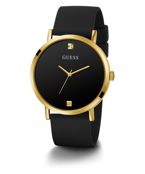 GUESS Mens Black Gold Tone Analog Watch - U1264G1 | GUESS Watches US