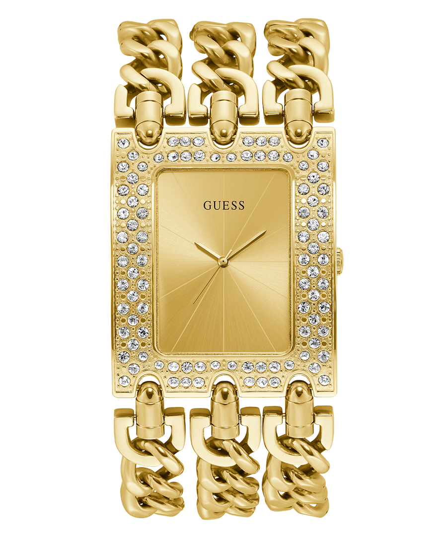 U1275L2 GUESS Ladies 47mm Gold-Tone Analog Trend Watch primary image