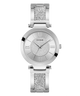 U1288L1 GUESS Ladies 36mm Silver-Tone Analog Dress Watch primary image