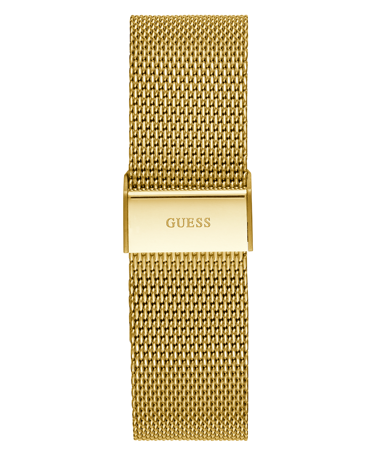 U1310G2 GUESS Mens 44mm Gold-Tone Multi-function Dress Watch strap image