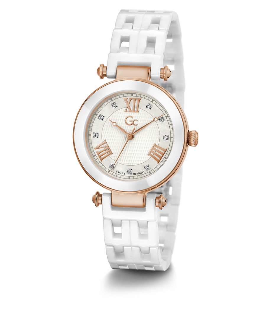 Gc PrimeChic Mid Size Ceramic Y66001L1MF GUESS Watches US