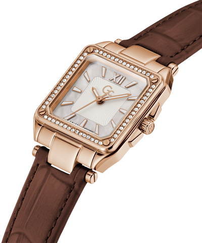 Guess watches ladies leather strap discount