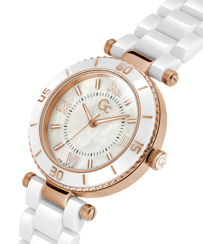 Guess ceramic 2025 ladies watch