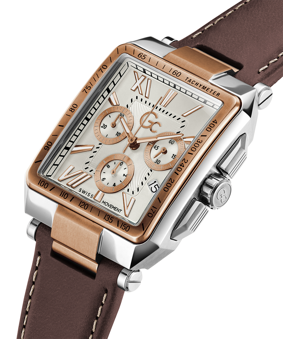 Gc Elite Chrono Leather Z06002G1MF GUESS Watches US