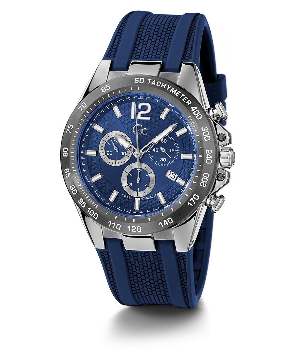 Gc Audacious Chrono Silicone - Z07001G7MF | GUESS Watches US